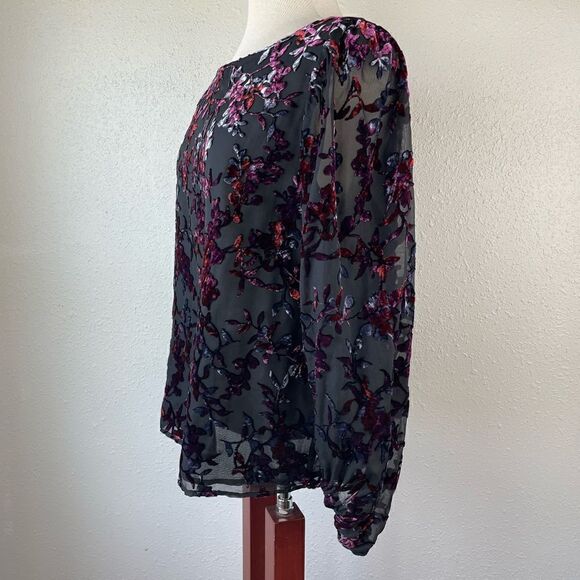 Loft Long Sleeve Blouse Top Size Petite L EUC - Picture 4 of 8